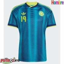 Camiseta Colombia Rafael Santos Borre #19 Visitante Equipación Mundial 2026 manga corta